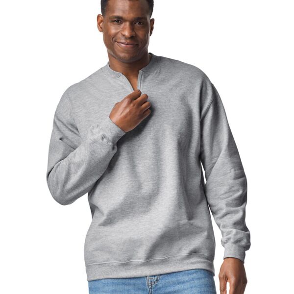 Softstyle™ midweight adult fleece 1/4-zip sweatshirt Thumbnail