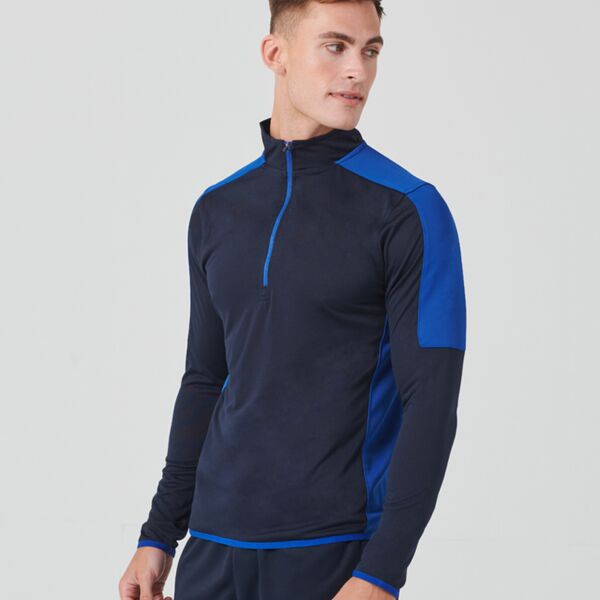 Finden + Hales Contrast Zip Neck Midlayer Top Thumbnail